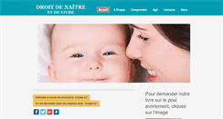 Desktop Screenshot of droitdenaitre.org