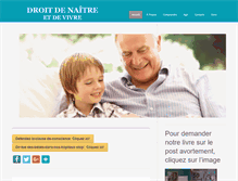 Tablet Screenshot of droitdenaitre.org
